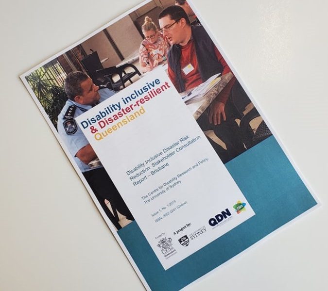 Cover of the Disaster Inclusive and Disaster Resilient Queensland resource