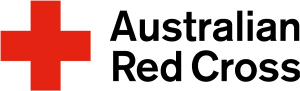 Australian Red Cross logo with an image of a red cross