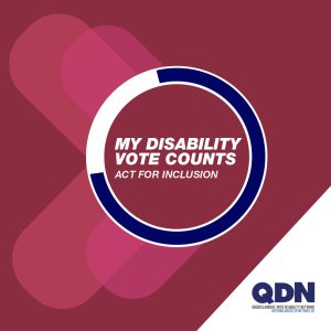 My disability vote counts. Act for inclusion.