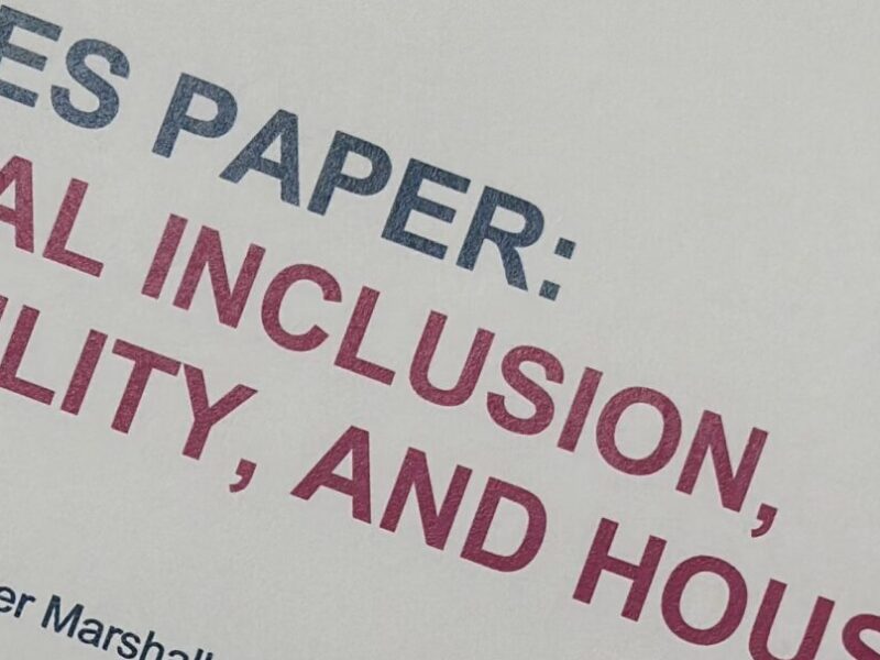 Issues paper: Digital Inclusion Disability, and Housing