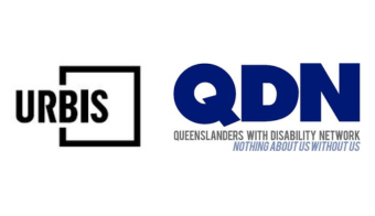 This image has a white background. Urbis and QDN logo 