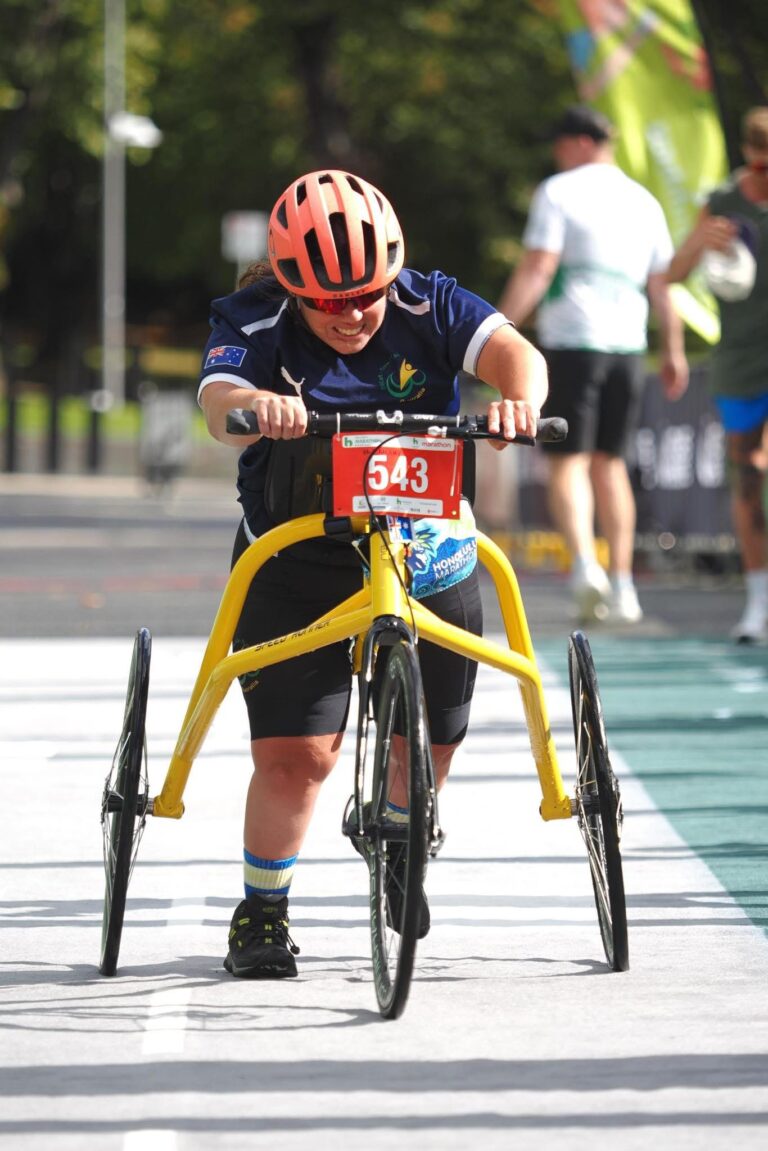 a woman frame running